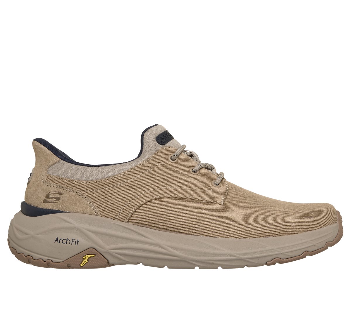Skechers Heren Slip-ins Relaxed Fit: Arch Fit Maverick - Wolfe CM Taupe, Maat 39.5, Medium