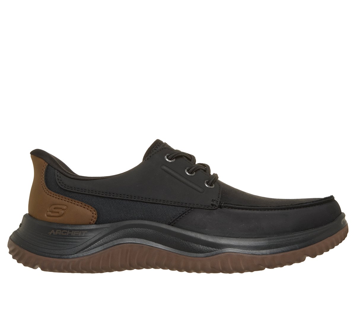 Skechers Slip-ins: Arch Fit Enzo - Brink Chaussures Moyen Width en Noir, Pointure 48.5