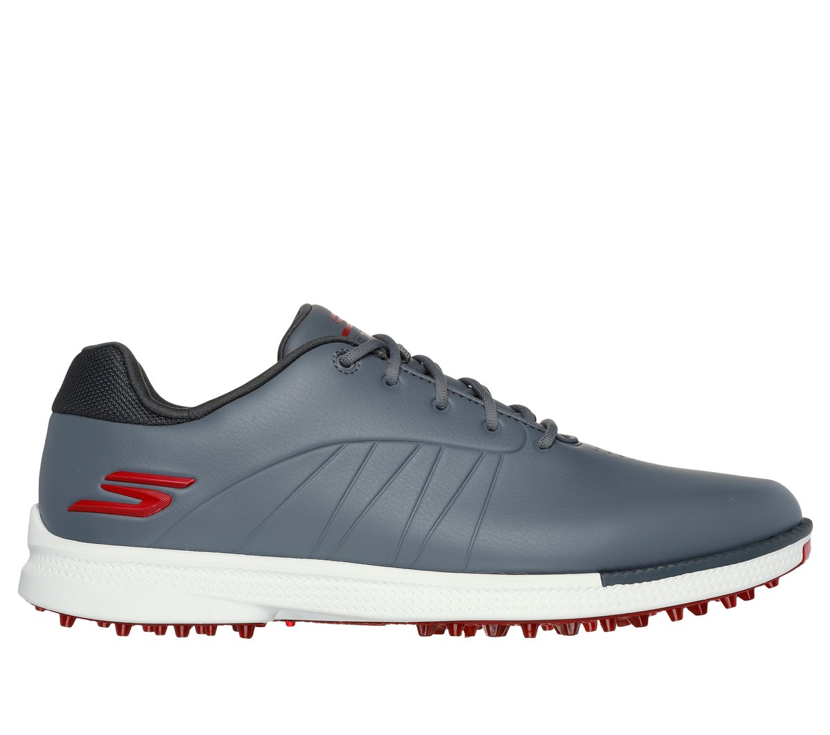 (取寄) スケッチャーズ ゴルフ メンズ テンポ GF Skechers GO GOLF men Skechers GO GOLF Tempo GF Grey/Red Waterproof: GO GOLF Tempo GF