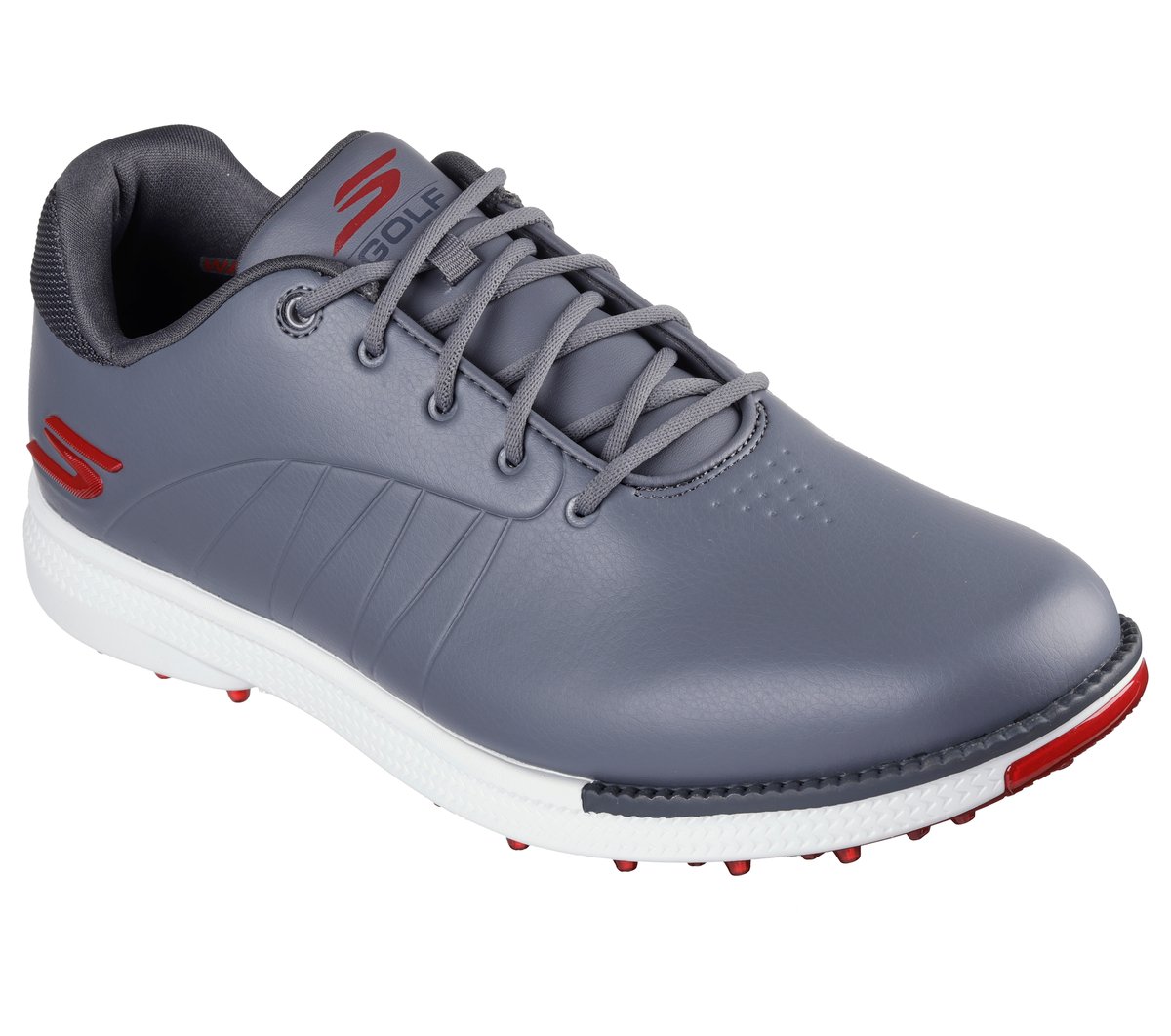 新品 SKECHERS GO GOLF グレー/ブラック/レッド 27.5㎝ 新品 SKECHERS