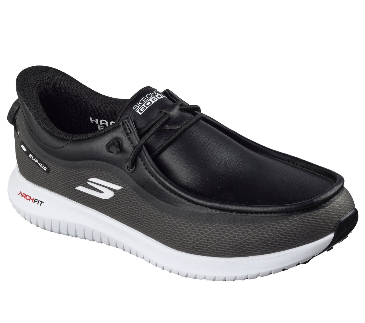 Skechers Slip-ins Golf Relaxed Fit: Flight - Moc Twist Fit - BLACK