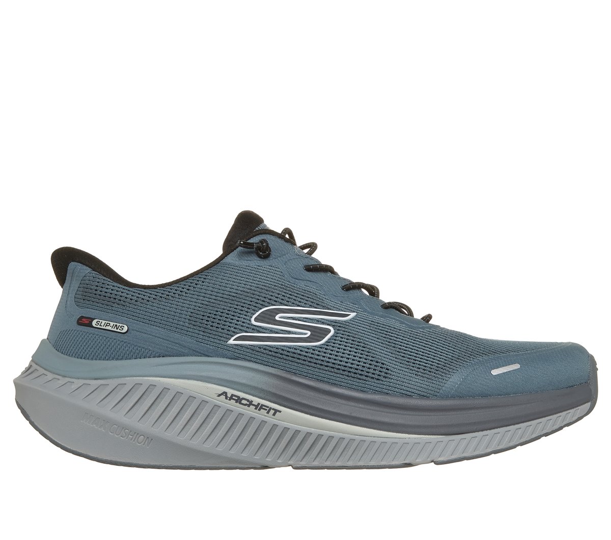 Skechers Slip-ins: GO WALK Max Cushioning Arch Fit -Justin Moyen Width en Gris Ardoise, Pointure 50, Vegan, Lavable en machine