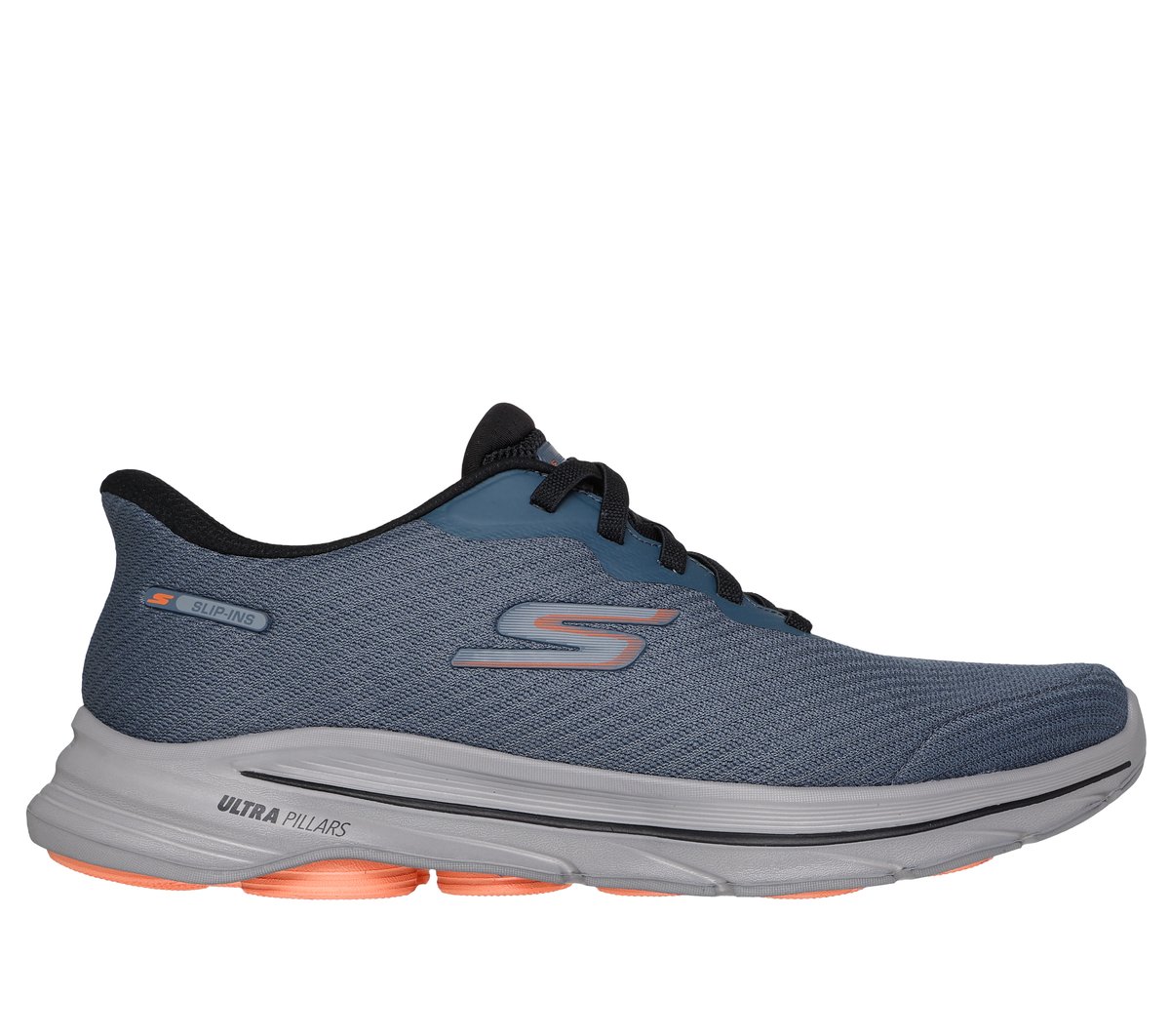 Skechers Heren Slip-ins: GO WALK 8 - Pate CM Taupe, Maat 39.5, Mag in de wasmachine, Medium
