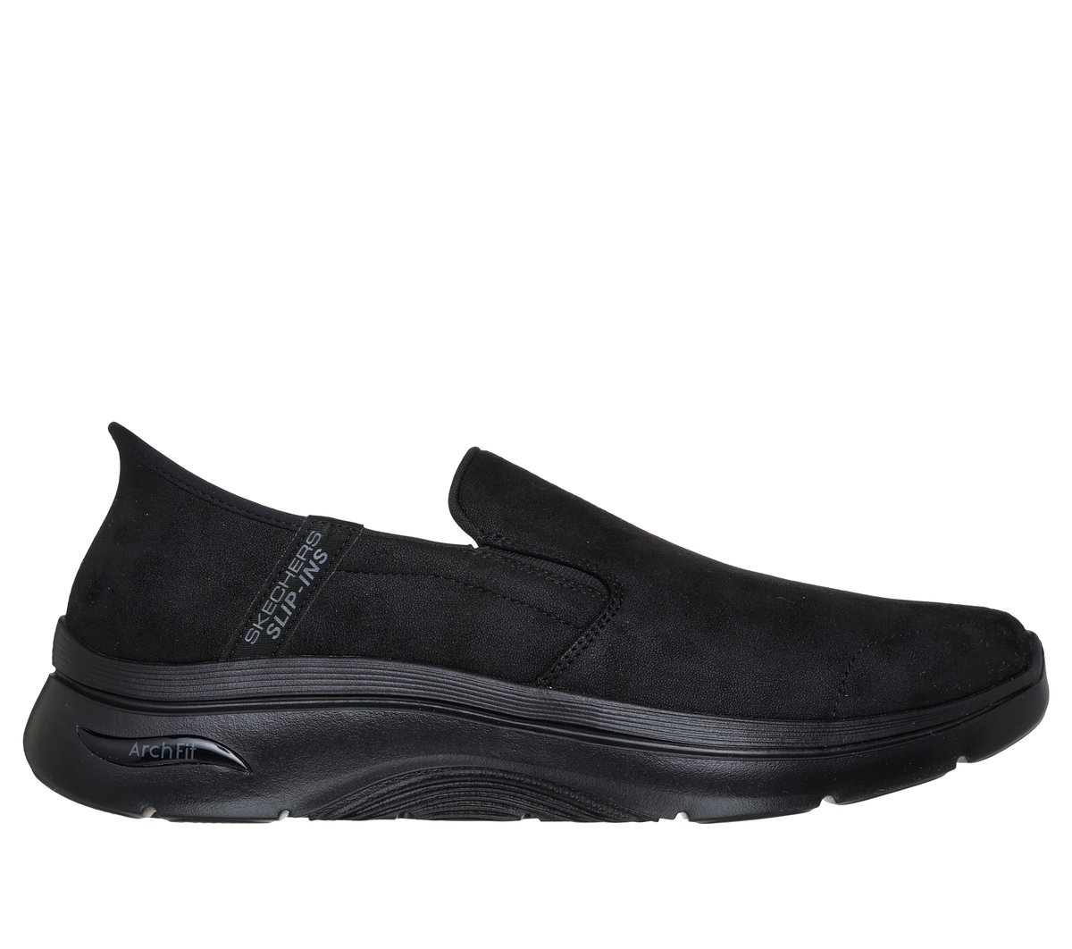 Skechers Heren Slip-ins: GO WALK Arch Fit 2.0 - Quest CM Zwart, Maat 39.5, Vegan, Mag in de wasmachine, Medium
