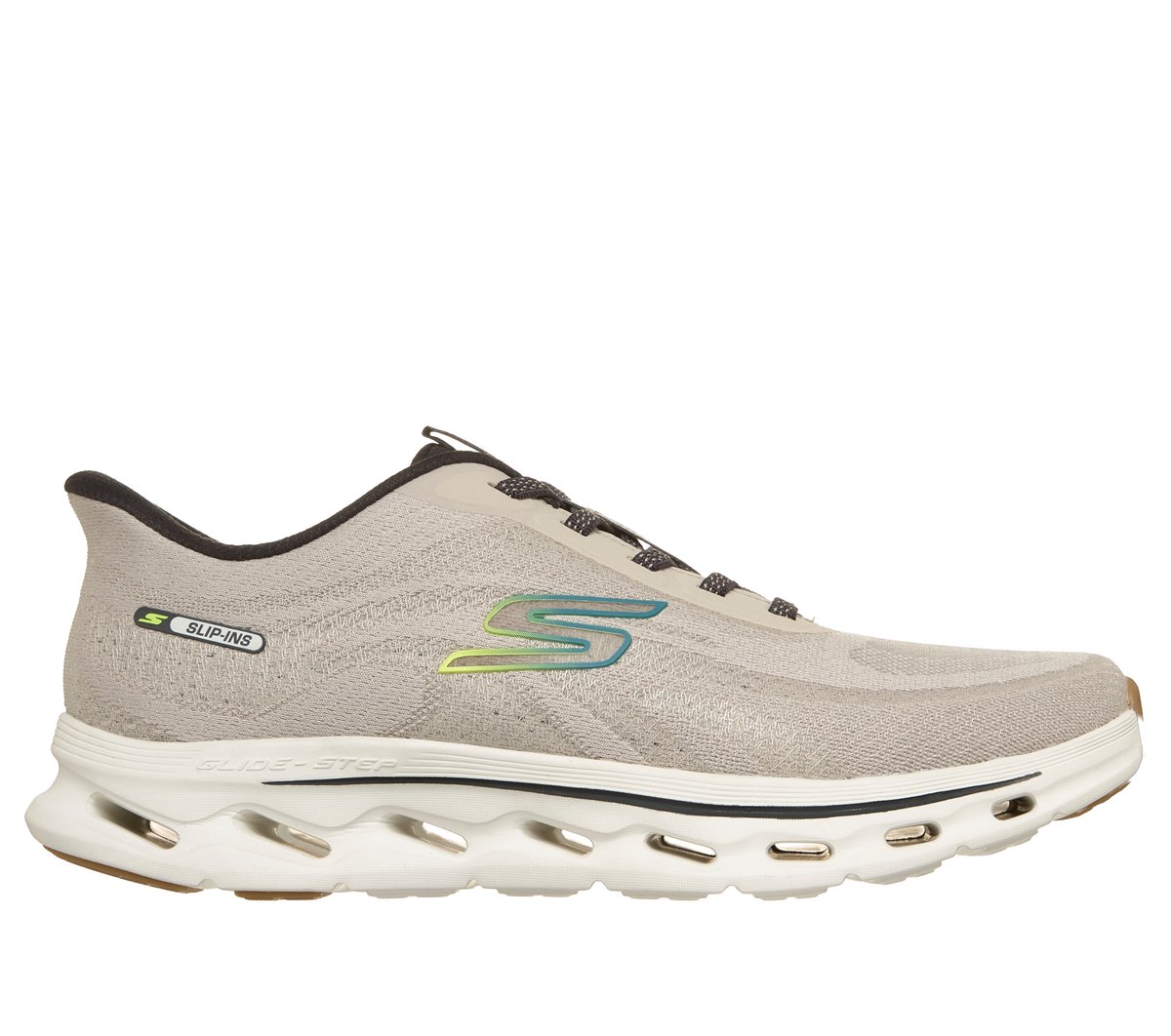 Skechers Heren Slip-ins: GO WALK Glide-Step 2.0 - Jab CM Wit, Maat 39.5, Mag in de wasmachine, Medium