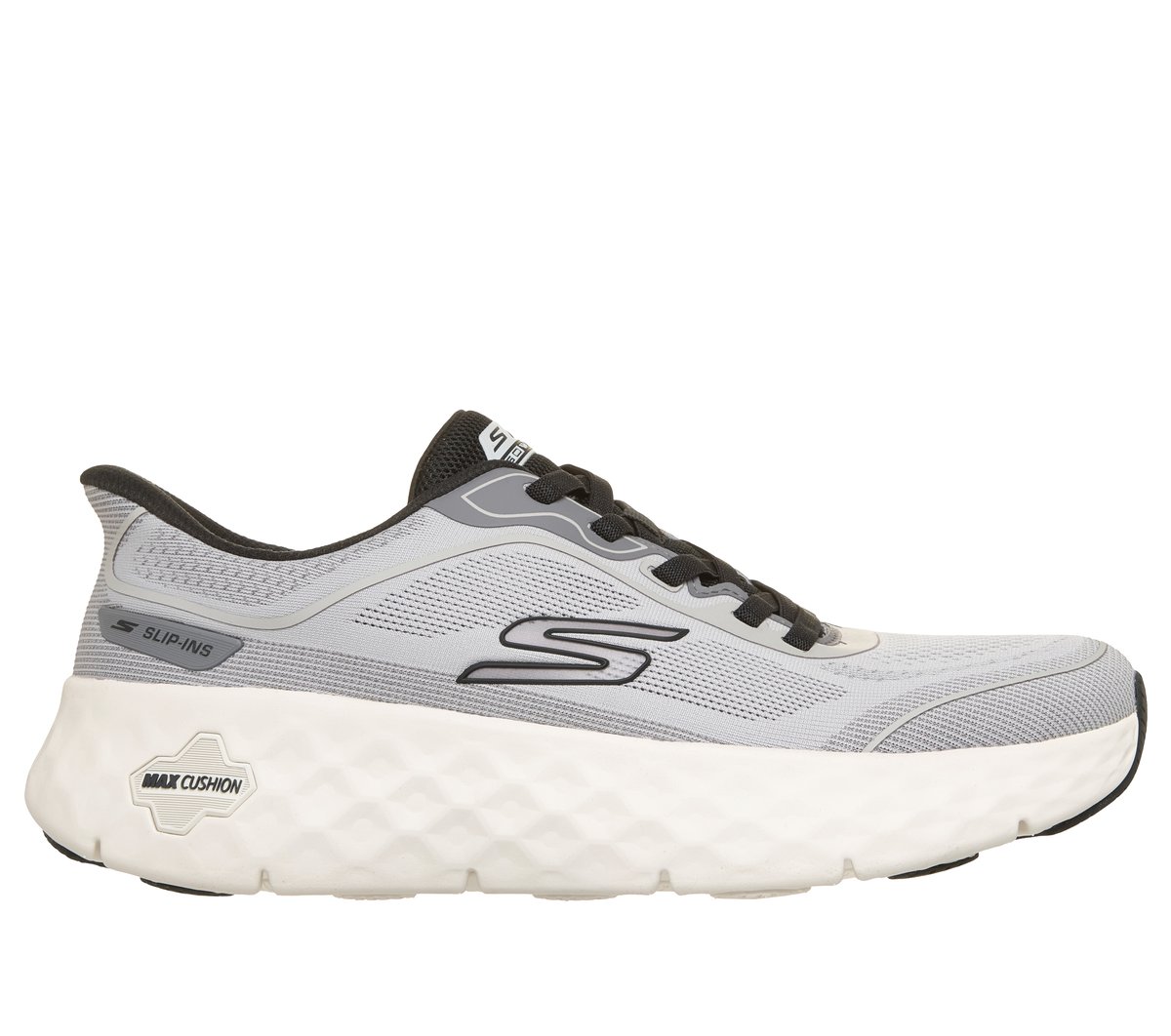 Skechers Heren Slip-ins: GO WALK Max Cushioning Flex - Pave CM Rood/Zwart, Maat 39.5, Vegan, Mag in de wasmachine, Medium