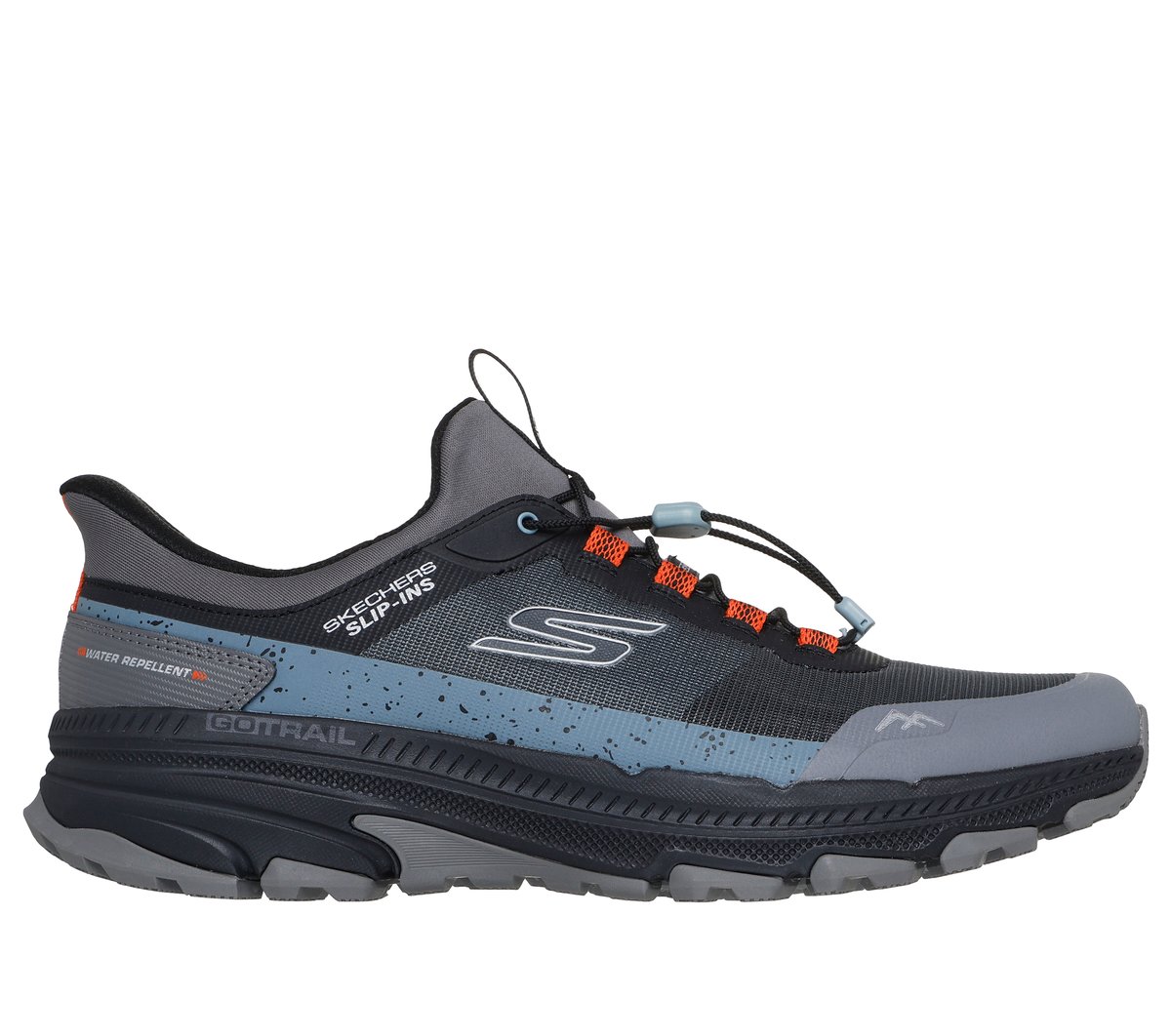 Skechers Slip-ins: GO RUN Trail Altitude 2.0 - Kirwin Hill Moyen Width en Gris Anthracite/Noir, Pointure 48
