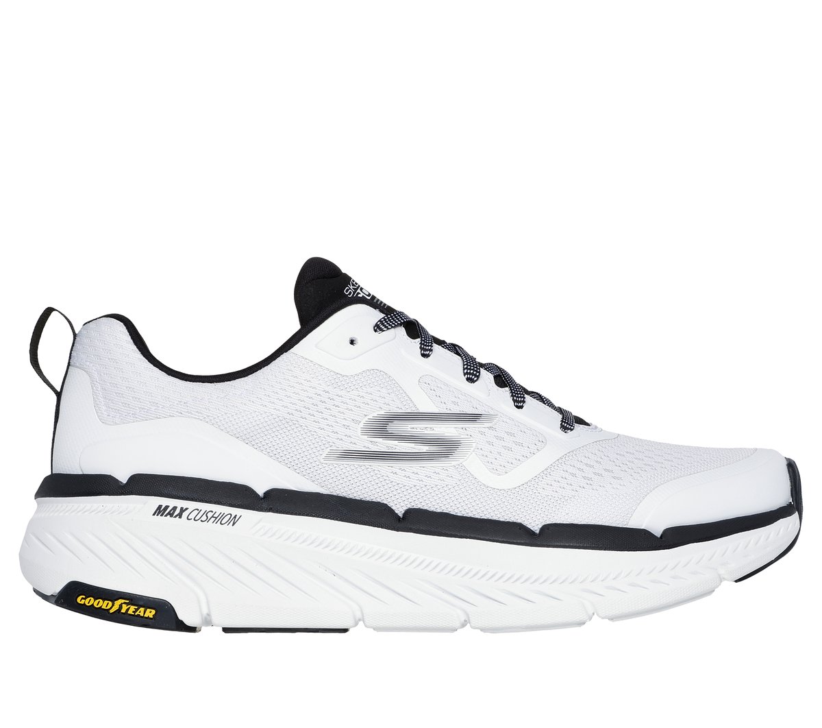 Skechers Heren Max Cushioning Premier 2.0 - Vantage CM Wit/Zwart, Maat 39.5, Medium