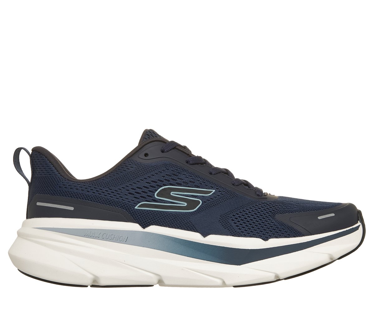 Skechers mężczyźni Max Cushioning Premier 3 w Czarny/Grafitowy, Rozmiar 44.5, Vegan, Nadają się do prania w pralce Sneakersy