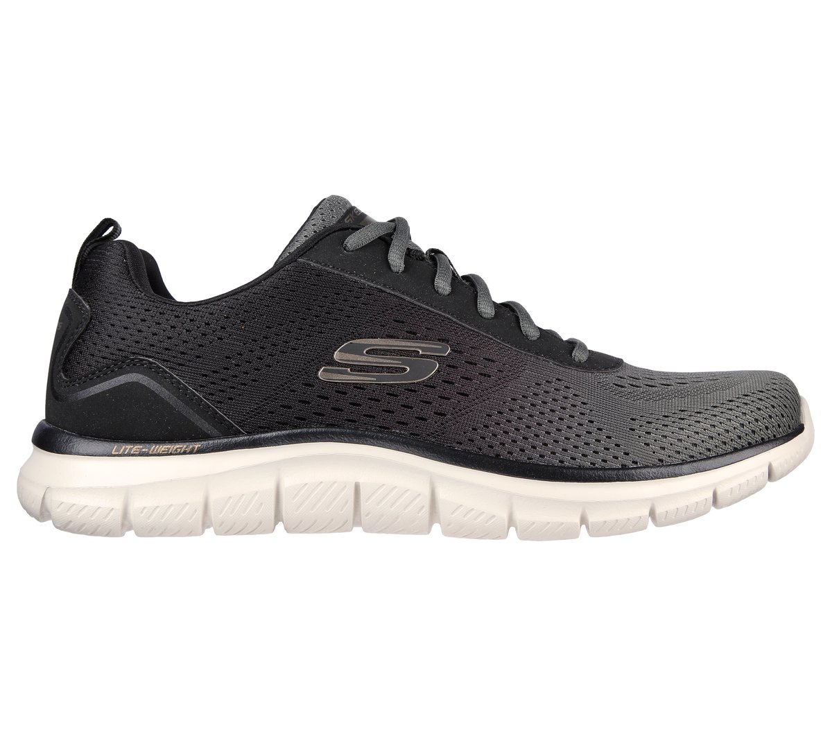 Skechers Track - Ripkent Sneaker in Schwarz/Grau, Größe 48.5, Vegan