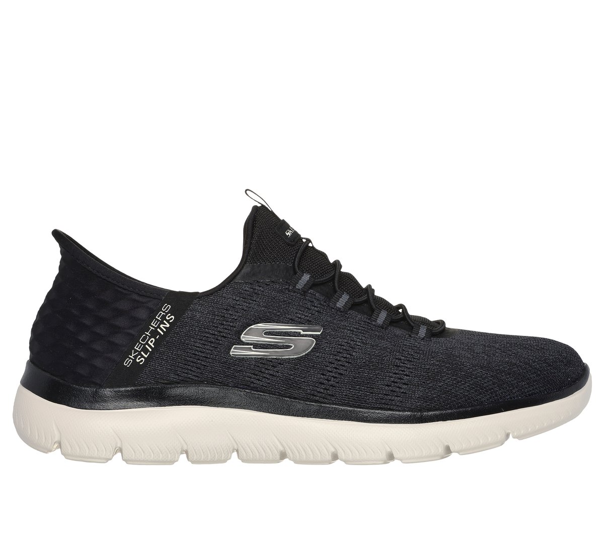 SKECHERS Slip-Ins ブラック スニーカー Skechers Slip Ins Wide Garza BBK Black Mens Slip-on Shoes
