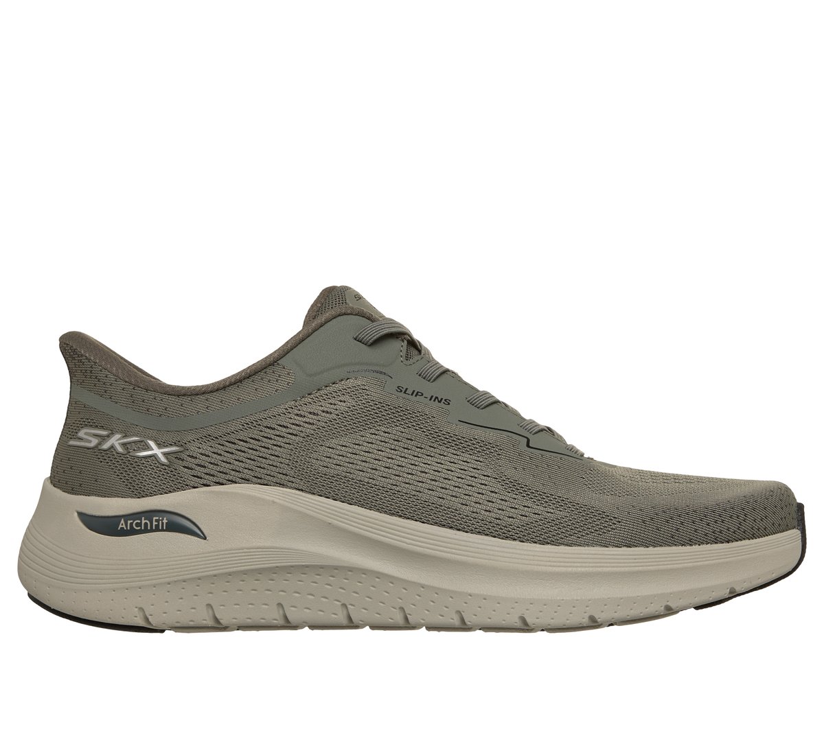 Skechers Heren Slip-ins: Arch Fit 2.0 - Rovant CM Leigrijs, Maat 39, Vegan, Mag in de wasmachine, Medium