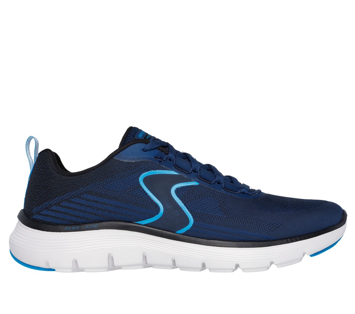 Skechers Heren Flex Advantage 5.0 - Spreelo CM Zwart/Wit, Maat 39, Vegan, Mag in de wasmachine, Medium