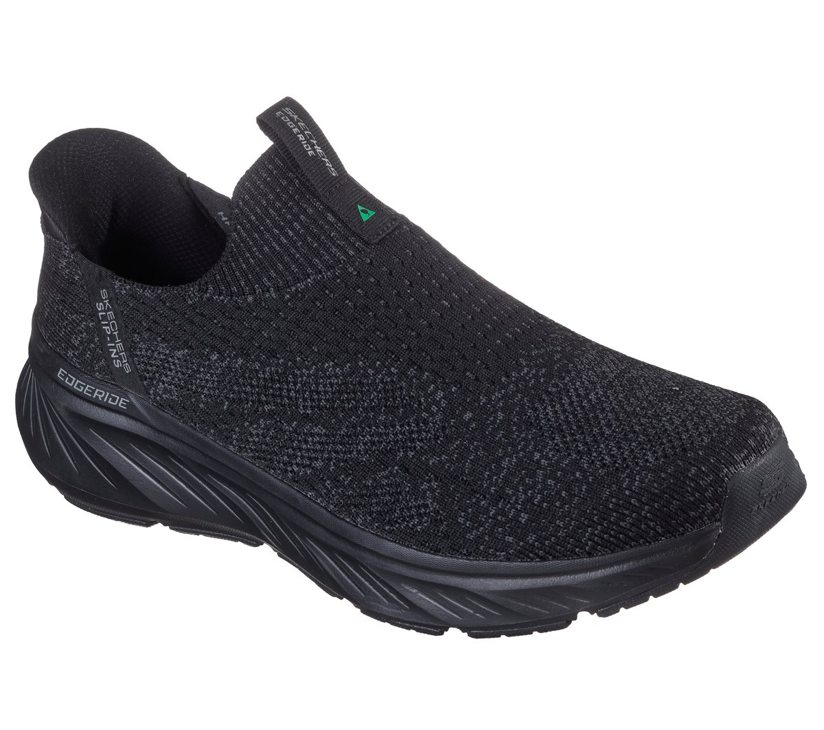 SKECHERS スケッチャーズ　スリップインズEDGERIDE ブラック Skechers Slip-ins Relaxed Fit: Edgeride - Commissioner