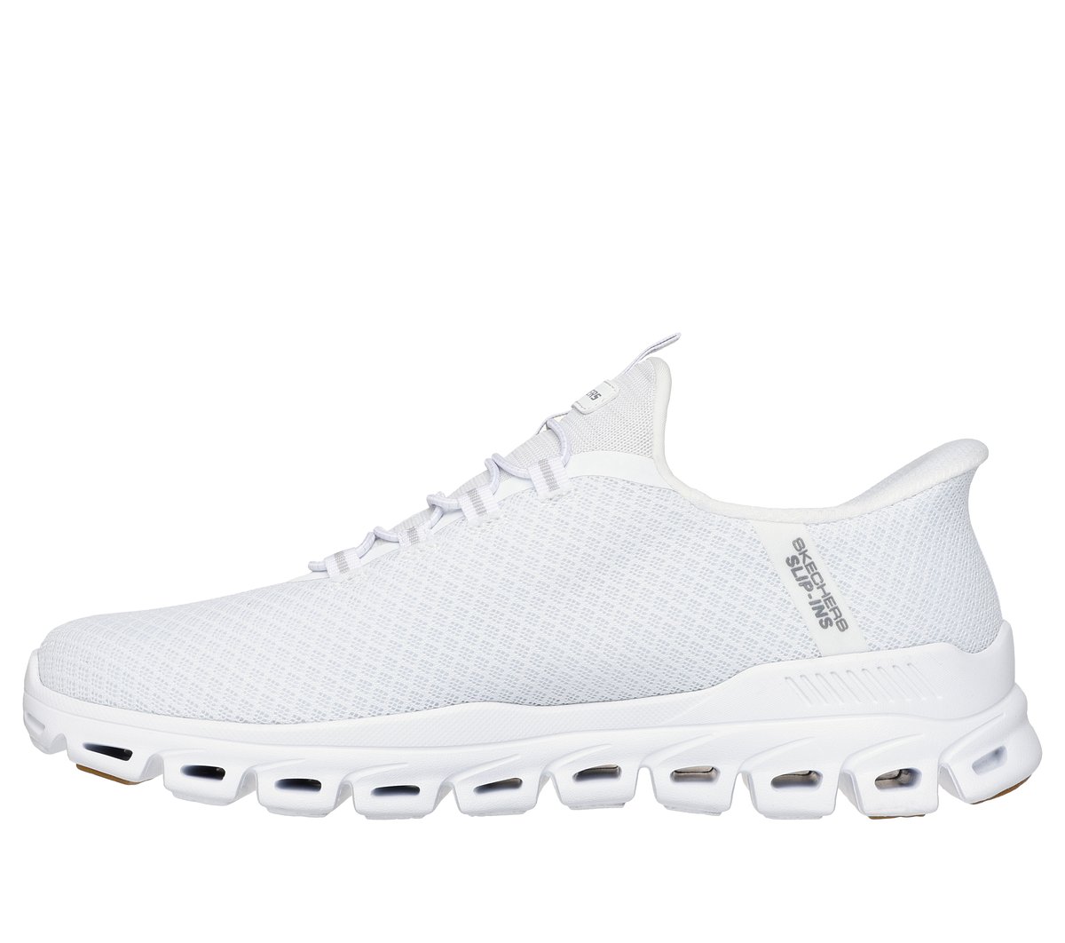 SKECHERS SLIP-INS GLIDE-STEPS ホワイト Skechers Slip-ins: Glide-Step - High Shine