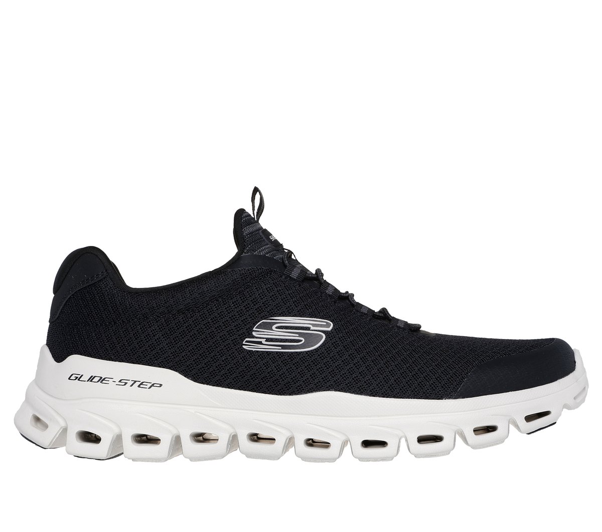 Skechers Heren Glide-Step - Sylo CM Grijs/Houtskool, Maat 39, Vegan, Mag in de wasmachine, Medium