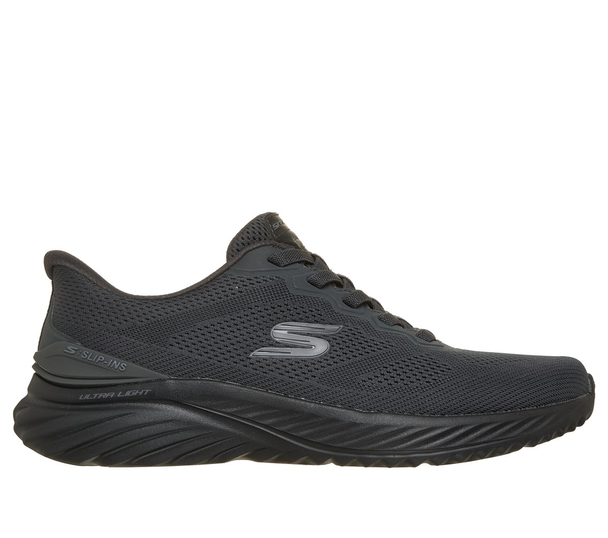 Skechers Slip-ins: Bounder 3.0 - Recurrence Sneaker in Schwarz, Größe 48.5, Vegan, In der Maschine waschbar