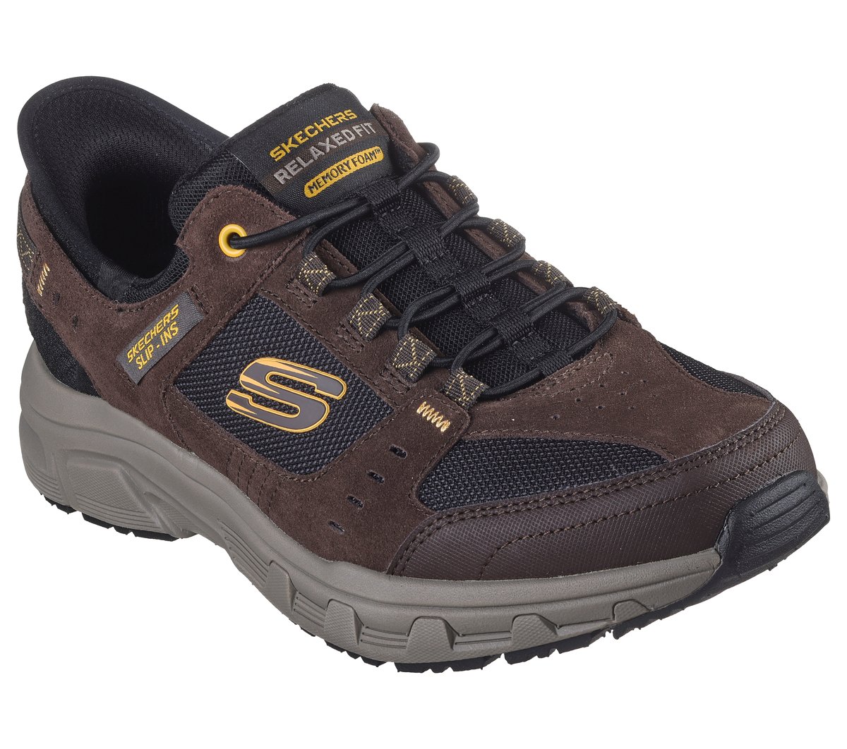 Skechers Slip-ins Relaxed Fit: Oak Canyon - BROWN / BLACK