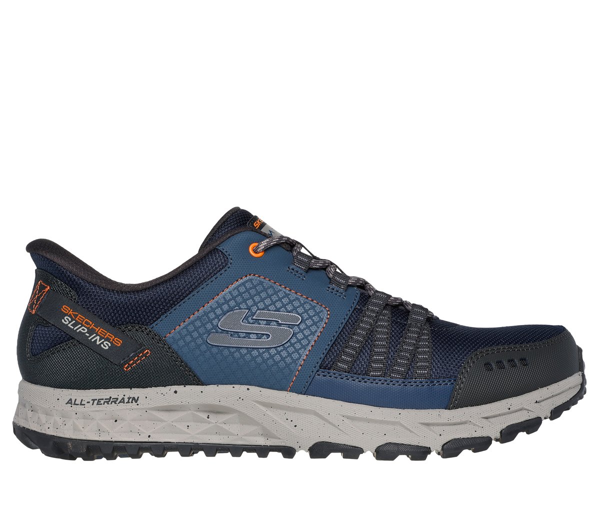 エスケープ(6月) Skechers Slip-ins: Escape Plan - Stunt Plan - NAVY / ORANGE
