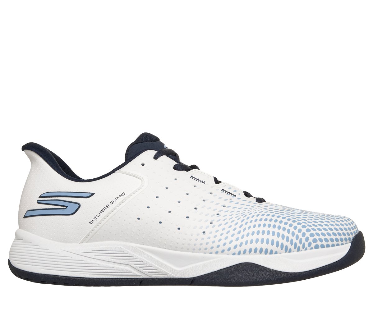 Skechers Heren Slip-ins Relaxed Fit: Viper Court Reload CM Grijs/Houtskool, Maat 39.5, Vegan, Mag in de wasmachine, Arch Fit, Medium