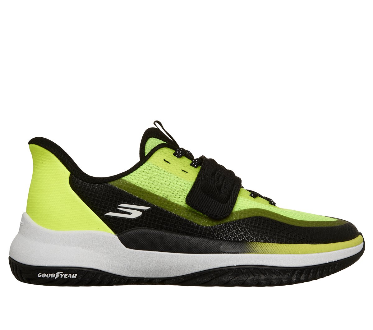Skechers Heren Slip-ins Relaxed Fit: Viper Court Elite - 2.0 CM Geel/Zwart, Maat 39.5, Arch Fit, Medium