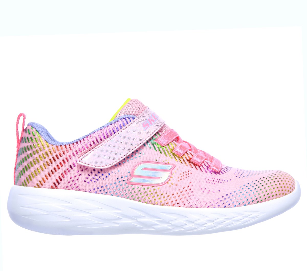 Skechers meisjes GOrun 600 - Shimmer Speed CM Licht Roze, Maat 32, Vegan, Medium
