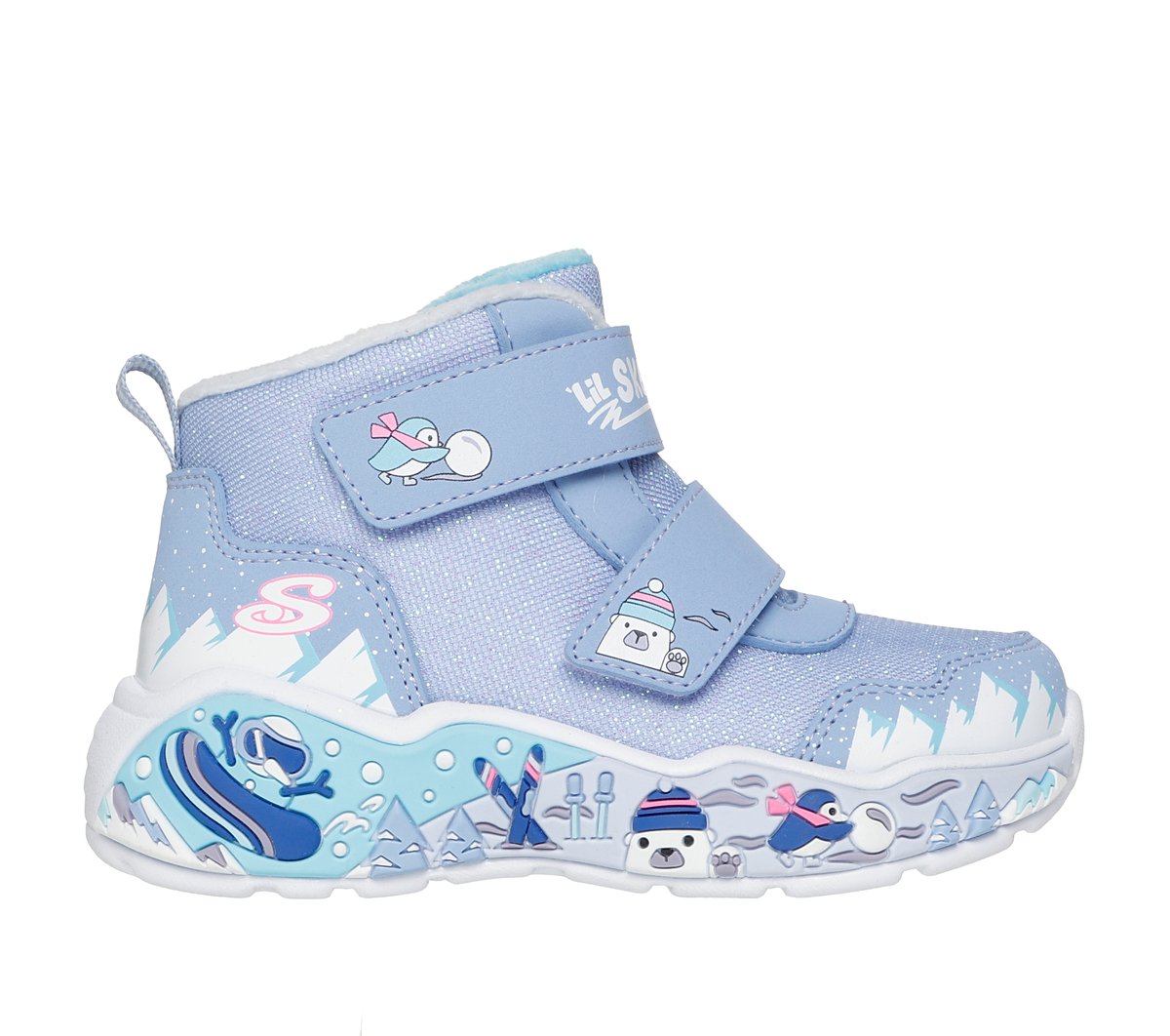 Skechers Play Scene Chaussures Moyen Width en Bleu Clair, Pointure 26