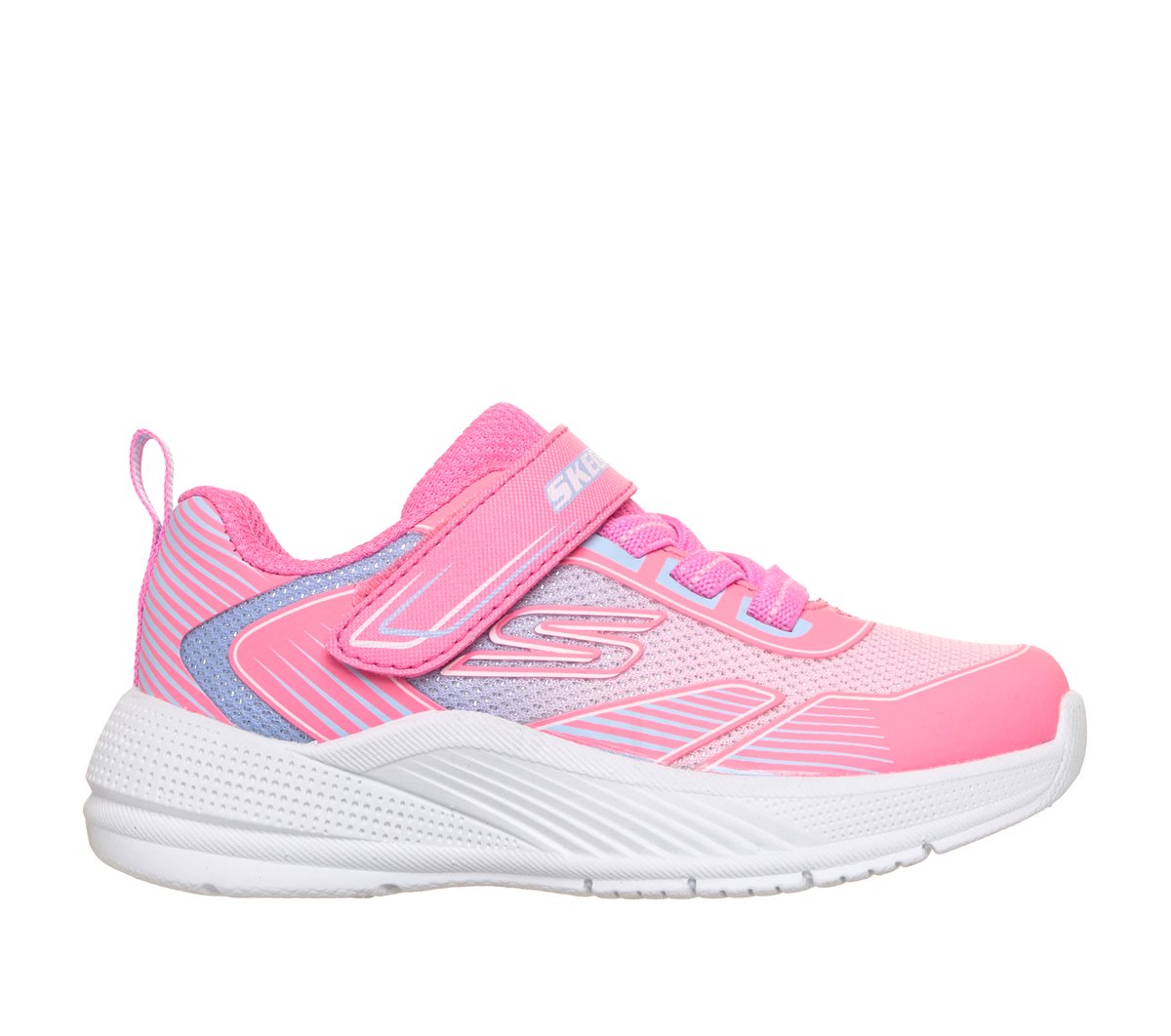 Skechers Microspec Advance - Oasis Point Sneaker in Hot Rosa, Größe 26, In der Maschine waschbar