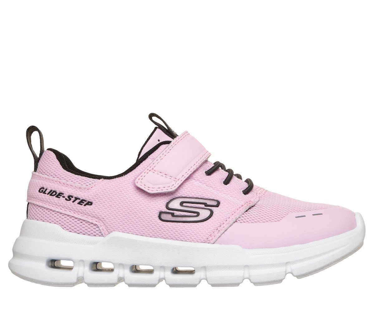 Skechers meisjes Glide-Step Flow CM Licht Grijs, Maat 32, Mag in de wasmachine, Medium