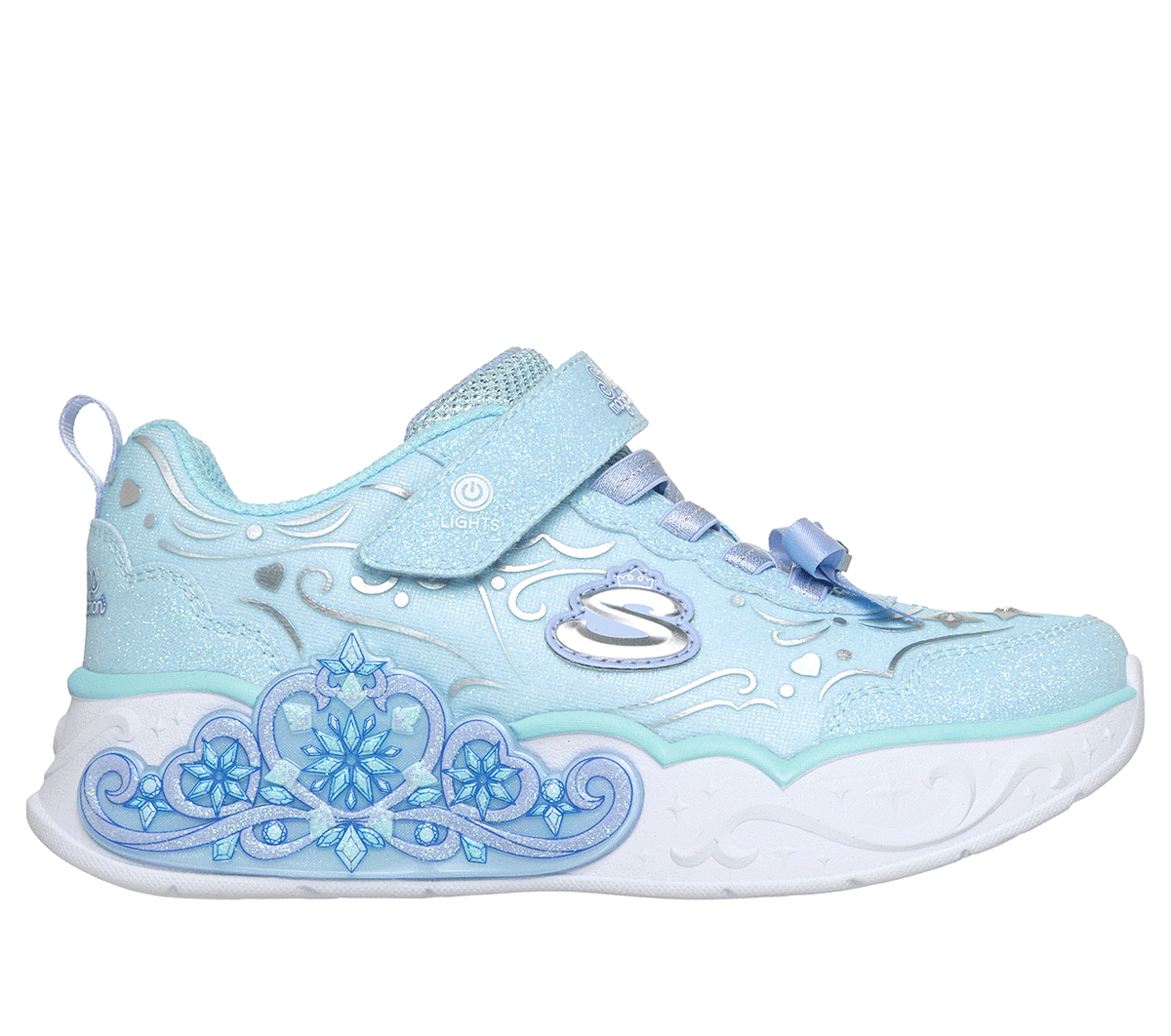 Skechers meisjes S-Lights: Princess Steps CM Licht Blauw, Maat 32, Medium