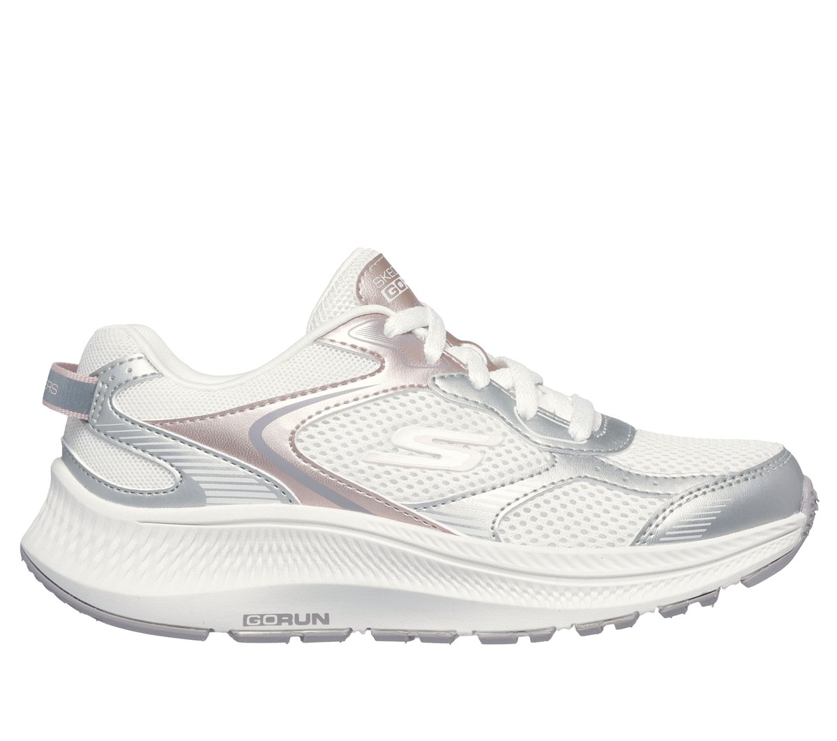 Skechers meisjes GO RUN Consistent 2.0 - Hi Light CM Wit/Zwart, Maat 32, Medium