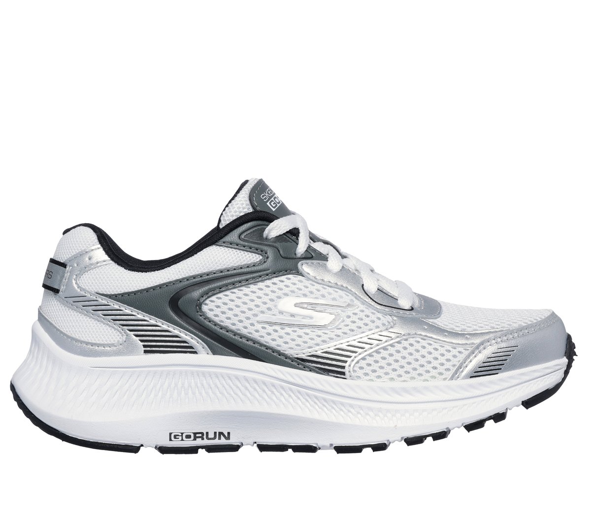 Skechers GO RUN Consistent 2.0 - Hi Light Sneaker in Weiss/Schwarz, Größe 31