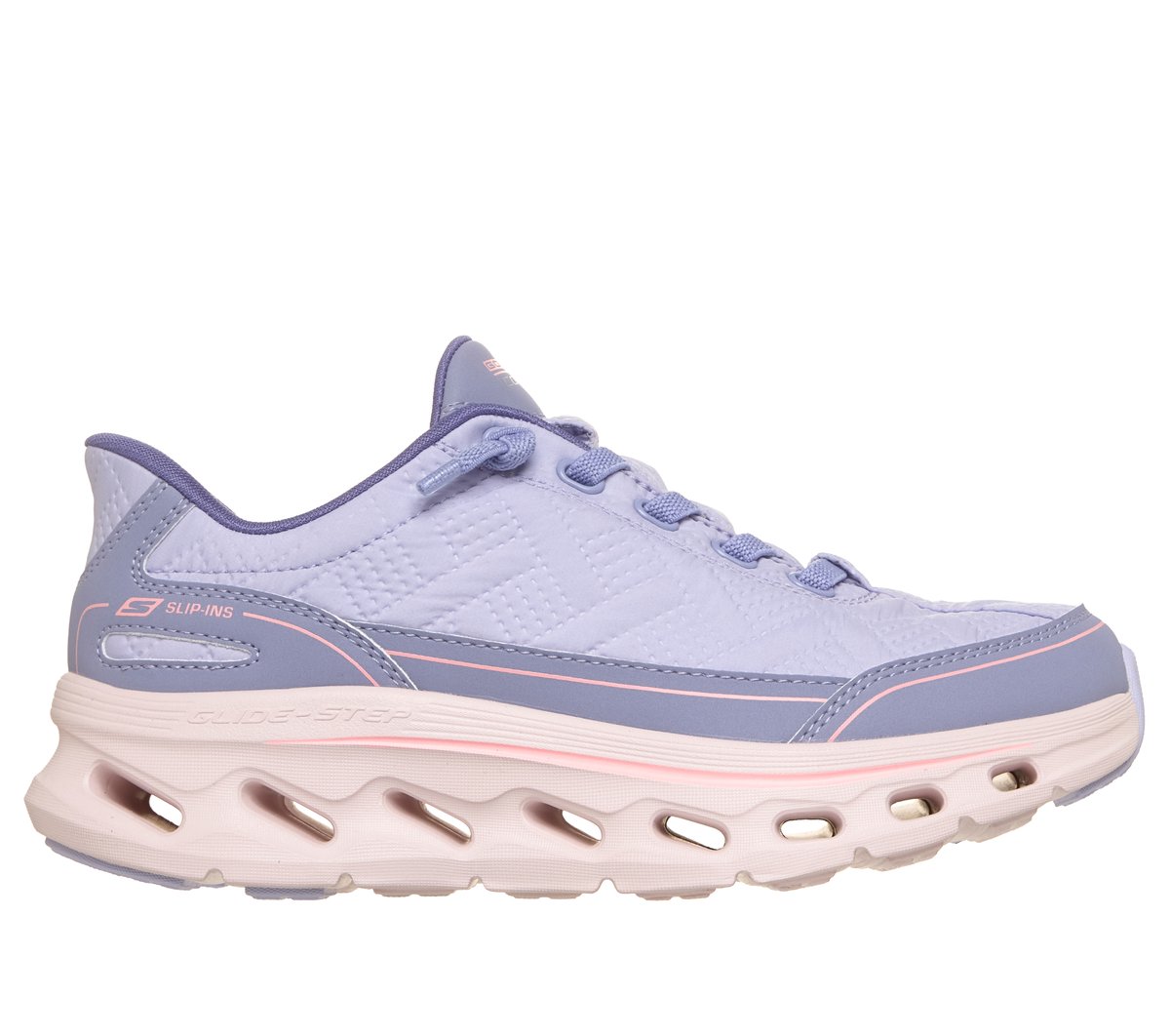 Skechers meisjes Slip-ins: GO WALK Glide-Step 2.0 - Cozy Fit Slip-On CM Lavendel, Maat 32, Mag in de wasmachine, Medium