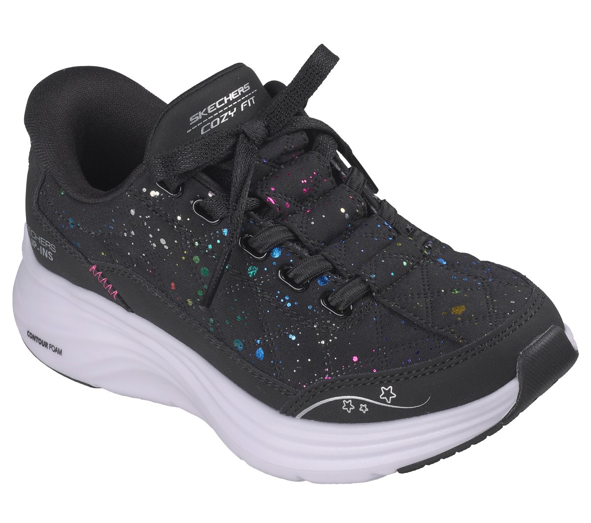 Skechers Slip-ins: Contour Foam - Cozy Fit Paint Splatter - thumbnail 4