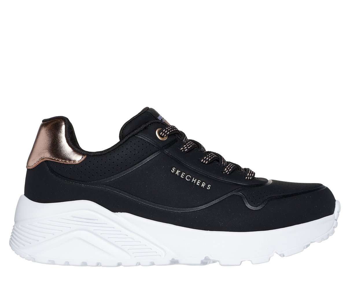 Skechers meisjes UNO Lite CM Wit, Maat 32, Mag in de wasmachine, Medium