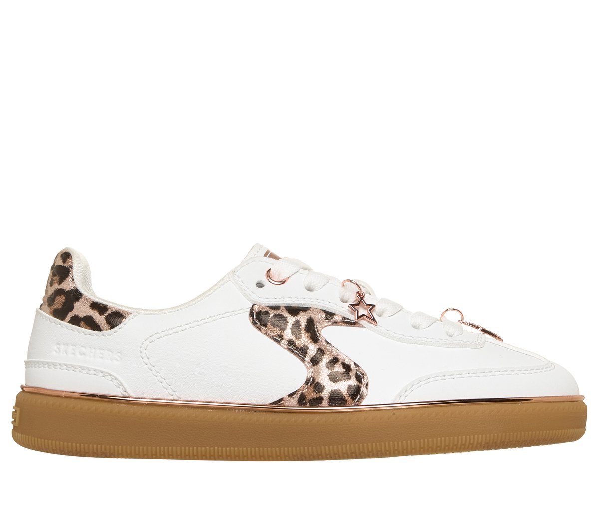Skechers meisjes Hotshot - Leopard Fame CM Wit/Luipaard, Maat 32, Medium