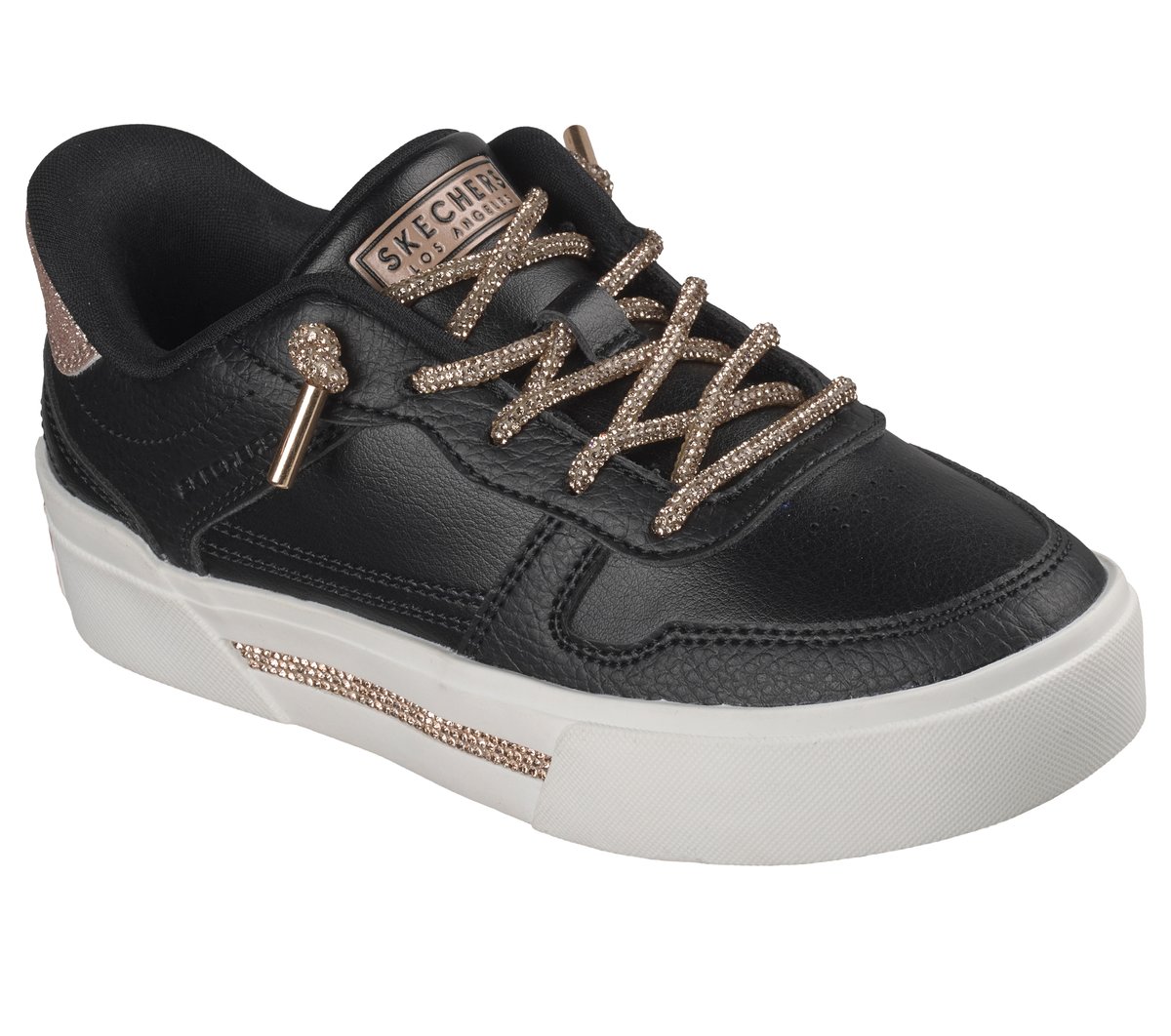 Skechers Slip-ins: Aura LX - Radiant Glitz - BLACK / ROSE GOLD