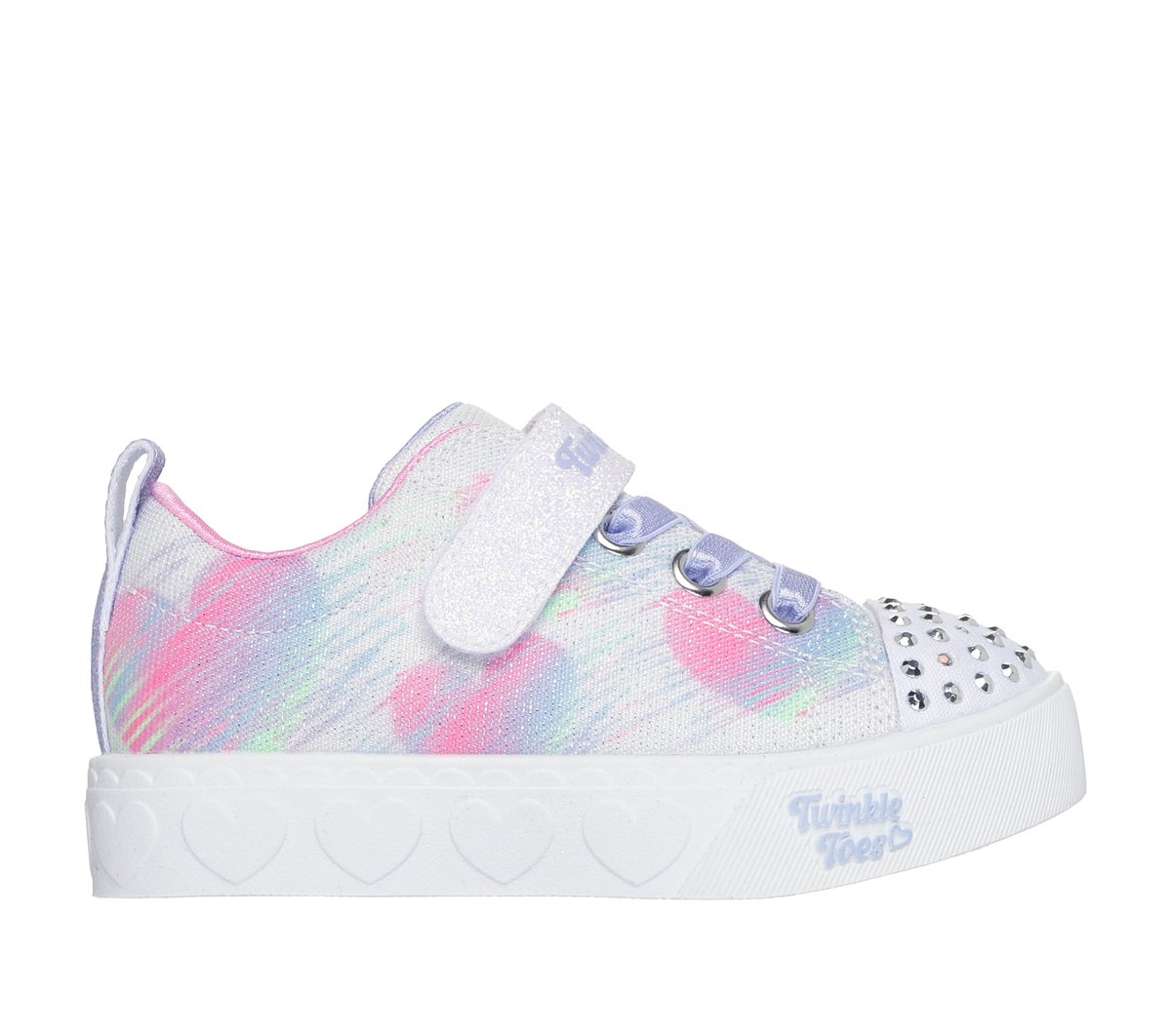 Skechers Twinkle Toes: Heart Steps - Heart Sketch CM Wit, Maat 21, Medium