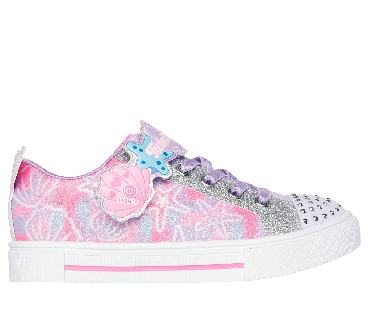 Skechers Girls' Twi-Lites 2.0 Twinkle Wishes Hi-Top Lighted