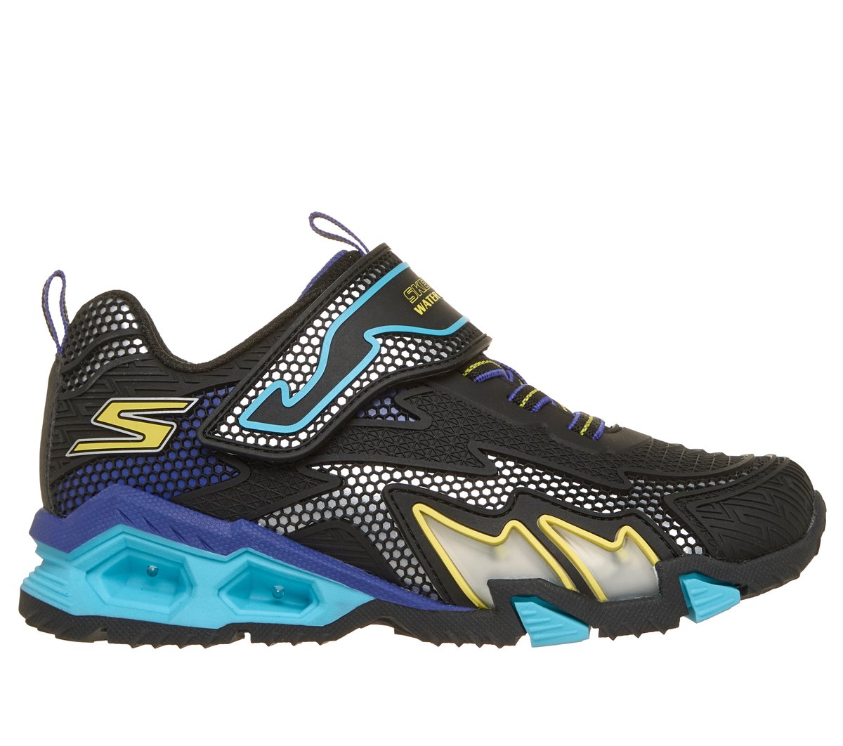 Skechers Jongens S Lights: Hydro Lights CM Zwart/Blauw, Maat 32, Medium