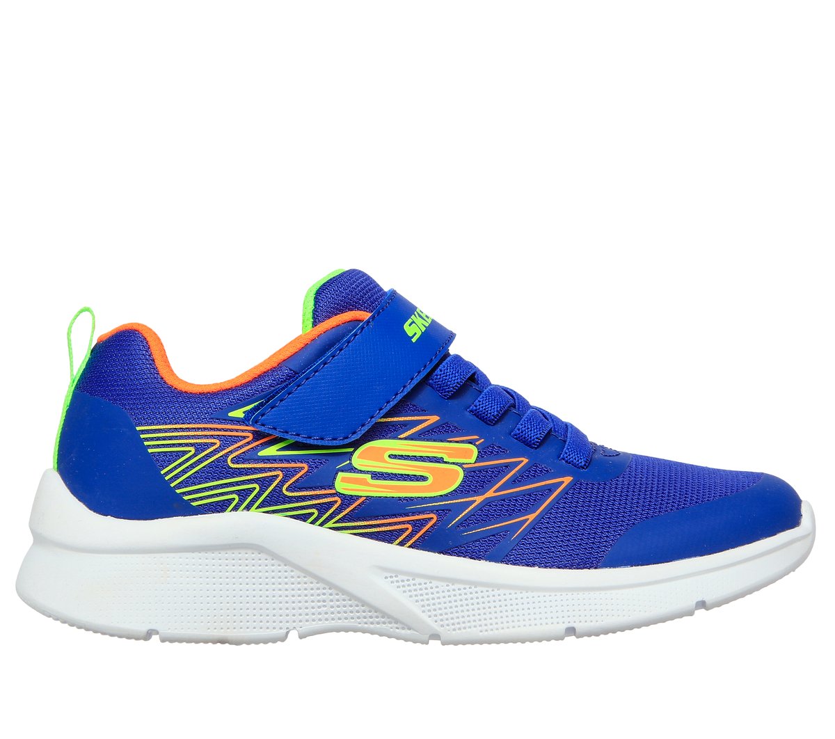 Skechers Jungen Microspec - Texlor Sneaker in Schwarz/Silber, Größe 31