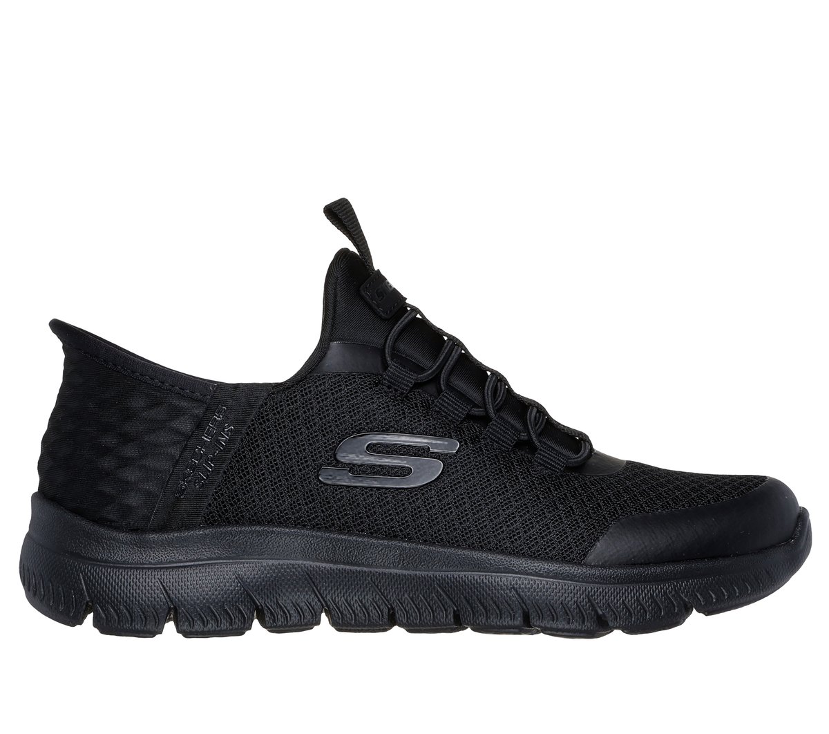 Skechers Jongens Slip-ins: Summits - High Range CM Zwart, Maat 32, Vegan, Mag in de wasmachine, Medium