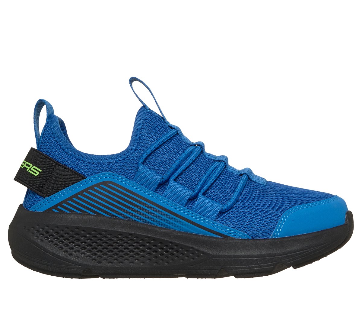 Skechers Jongens GO RUN Elevate CM Blauw/Zwart, Maat 32, Mag in de wasmachine, Medium