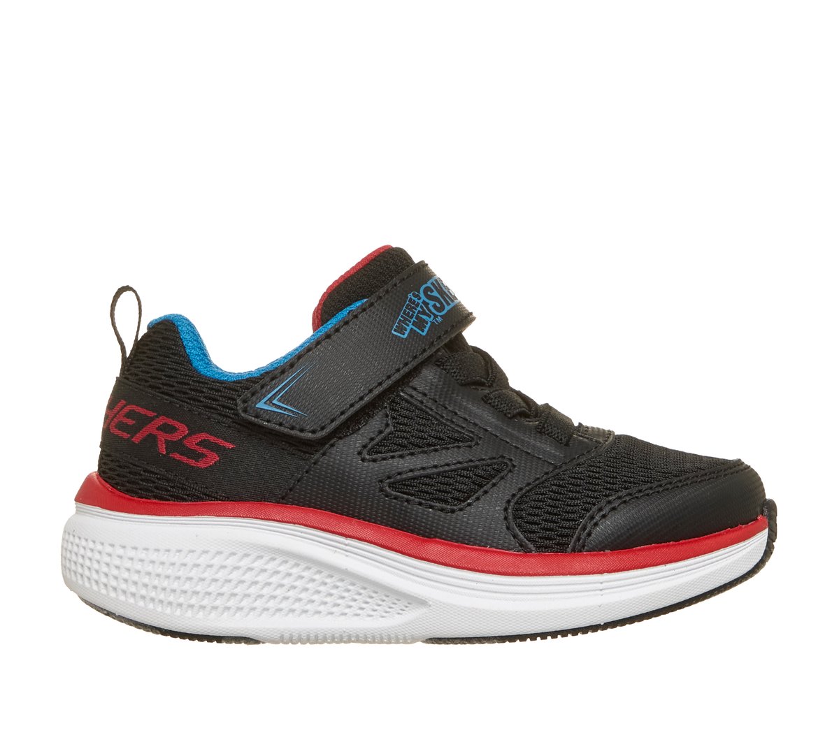 Skechers Jungen GO RUN Elevate 2.0 - Where's My ? Sneaker in Schwarz/Rot/Blau, Größe 26