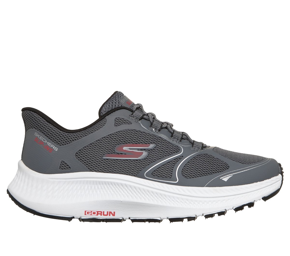 Skechers Jongens Slip-ins: GO RUN Consistent 2.0 - Brisk-Pacer CM Grijs, Maat 32, Mag in de wasmachine, Medium
