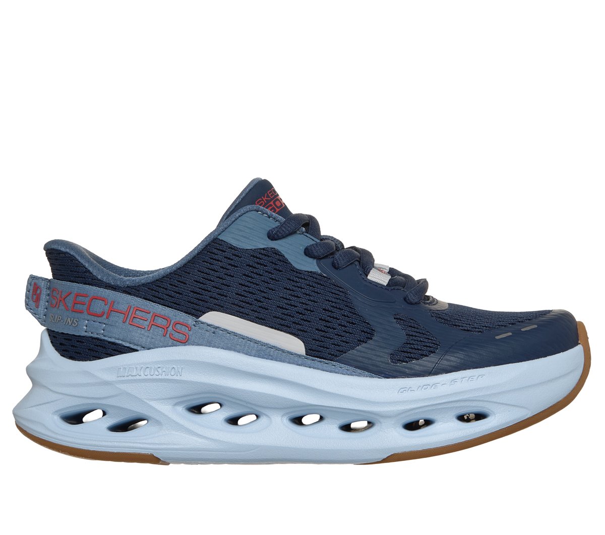 Skechers Jongens Slip-ins: Max Cushioning Glide-Step - Advert CM Marine, Maat 32, Mag in de wasmachine, Medium