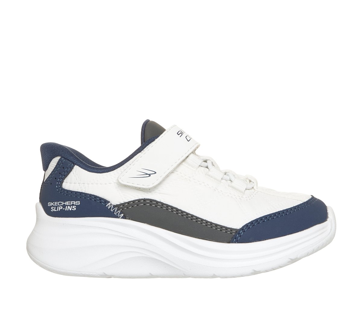 Skechers Slip-ins: Comfy Sprints - Cozy Fit CM Wit/Marine, Maat 21, Mag in de wasmachine, Medium