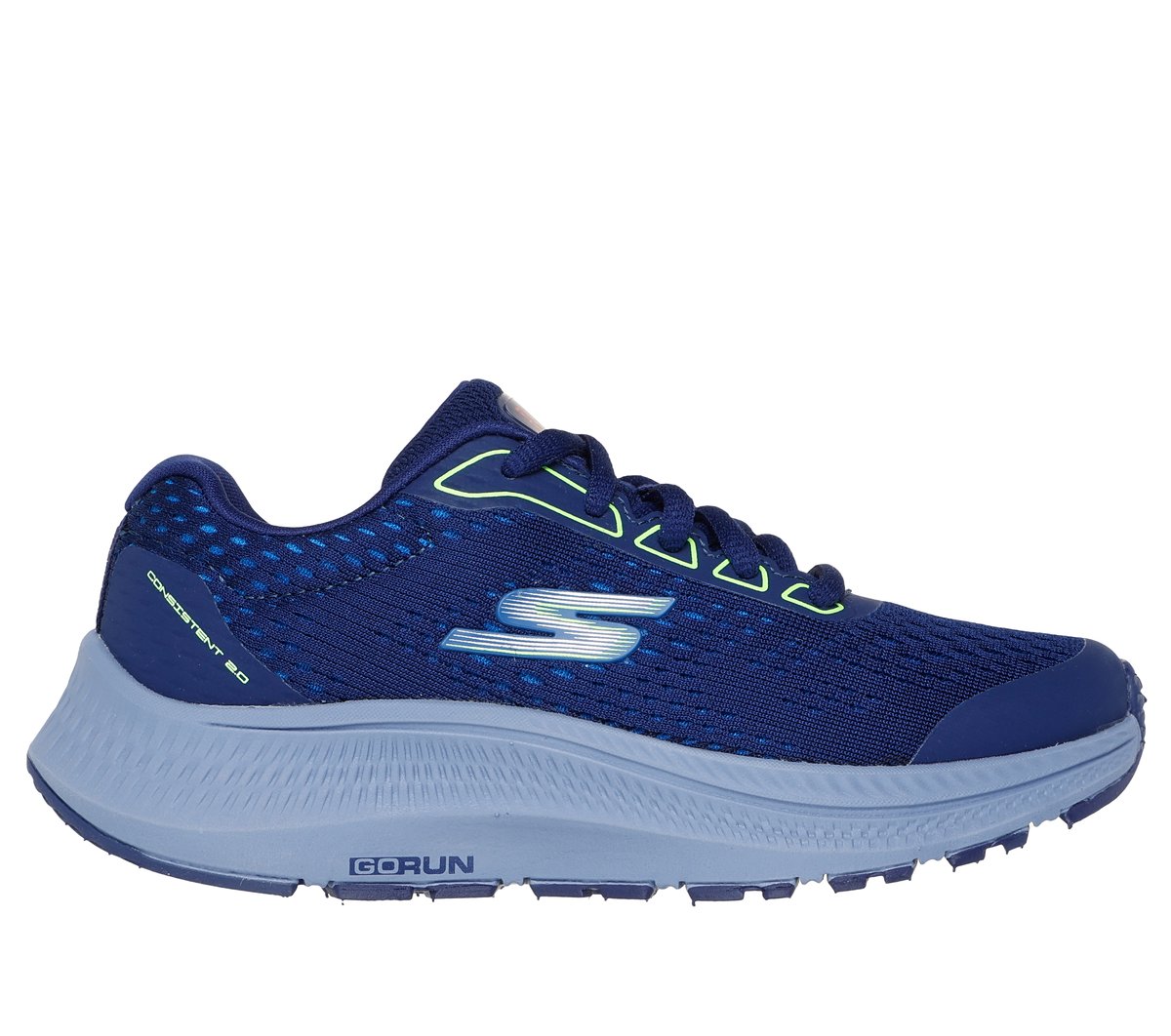 Skechers Jongens GO RUN Consistent 2.0 CM Zwart/Houtskool, Maat 32, Mag in de wasmachine, Medium