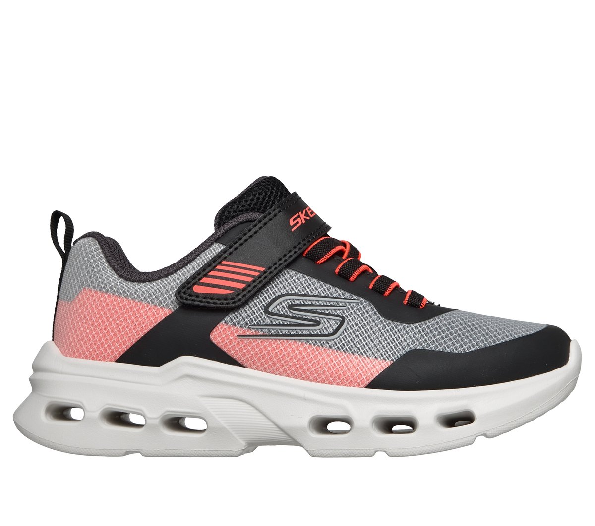Skechers Dzieci Glide-Step Drift - Zorzox w Czarny/Pomaranczowy, Rozmiar 36, Nadają się do prania w pralce Sneakersy