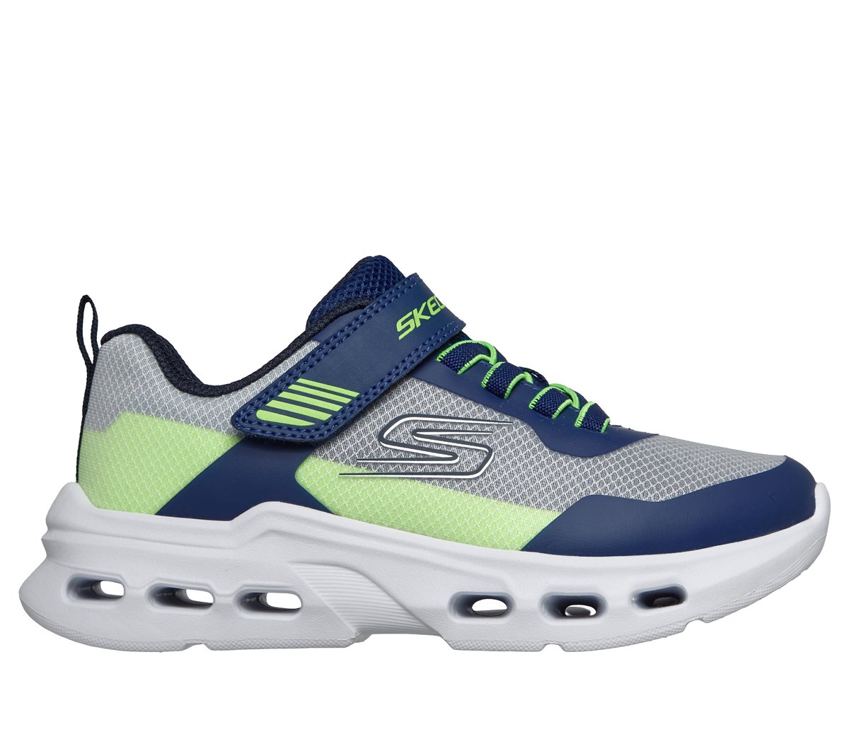 Skechers Jongens Glide-Step Drift - Zorzox CM Zwart/Oranje, Maat 32, Mag in de wasmachine, Medium